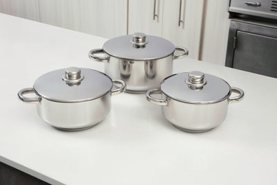 6pc Line Chef Stainless Steel Set
