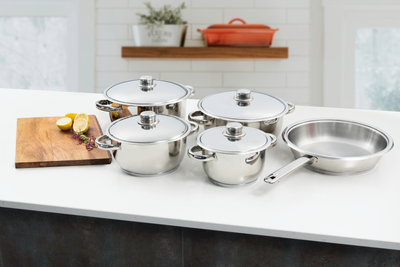 9pc Sous Chef Stainless Steel Lids