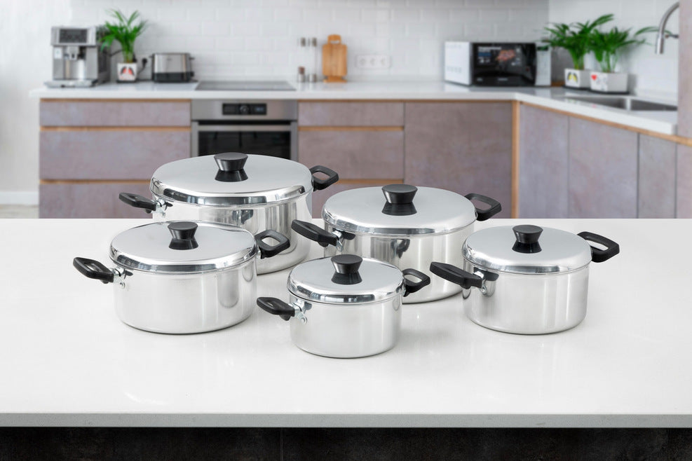 10pc Oli P4/5 Polished Stew Pot Set