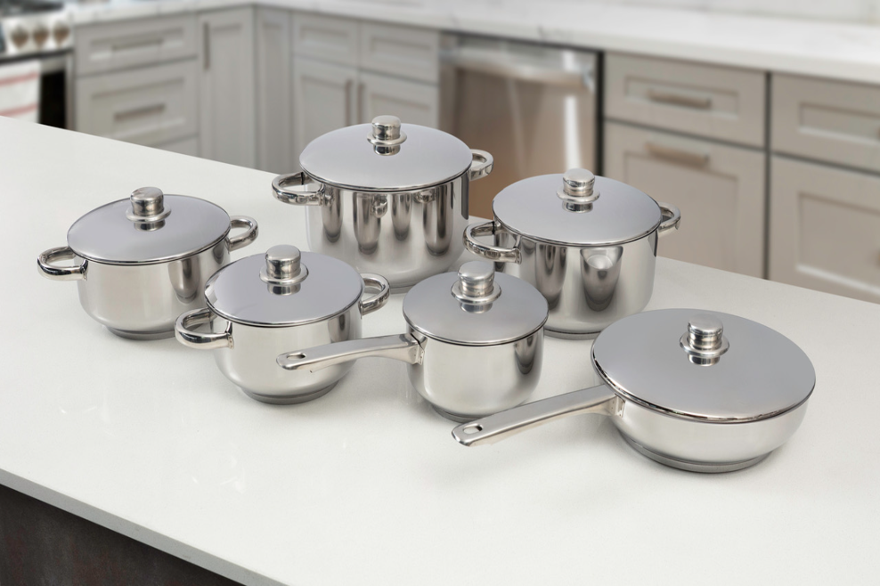 12pc Line Chef Stainless Steel Set